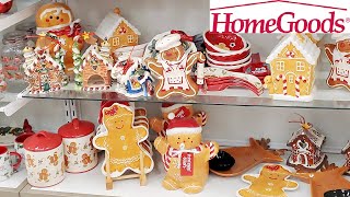 HOMEGOODS CHRISTMAS DECORATIONS GINGERBREAD COOKIE JARS MORE SHOP WITH ME 2022