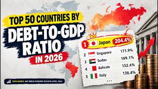 Top 50 Countries by Debt-to-GDP Ratio 🌍 — 2026