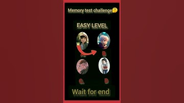 Memory Test || Riddles And Puzzles For Iq Test || part 1 #shorts #quiztime