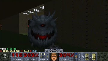 DOOM II - NoSp3 - MAP 18 (Downhill) UV-Max in 13:39