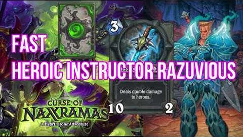 (Hearthstone) Heroic Instructor Razuvious - Fast