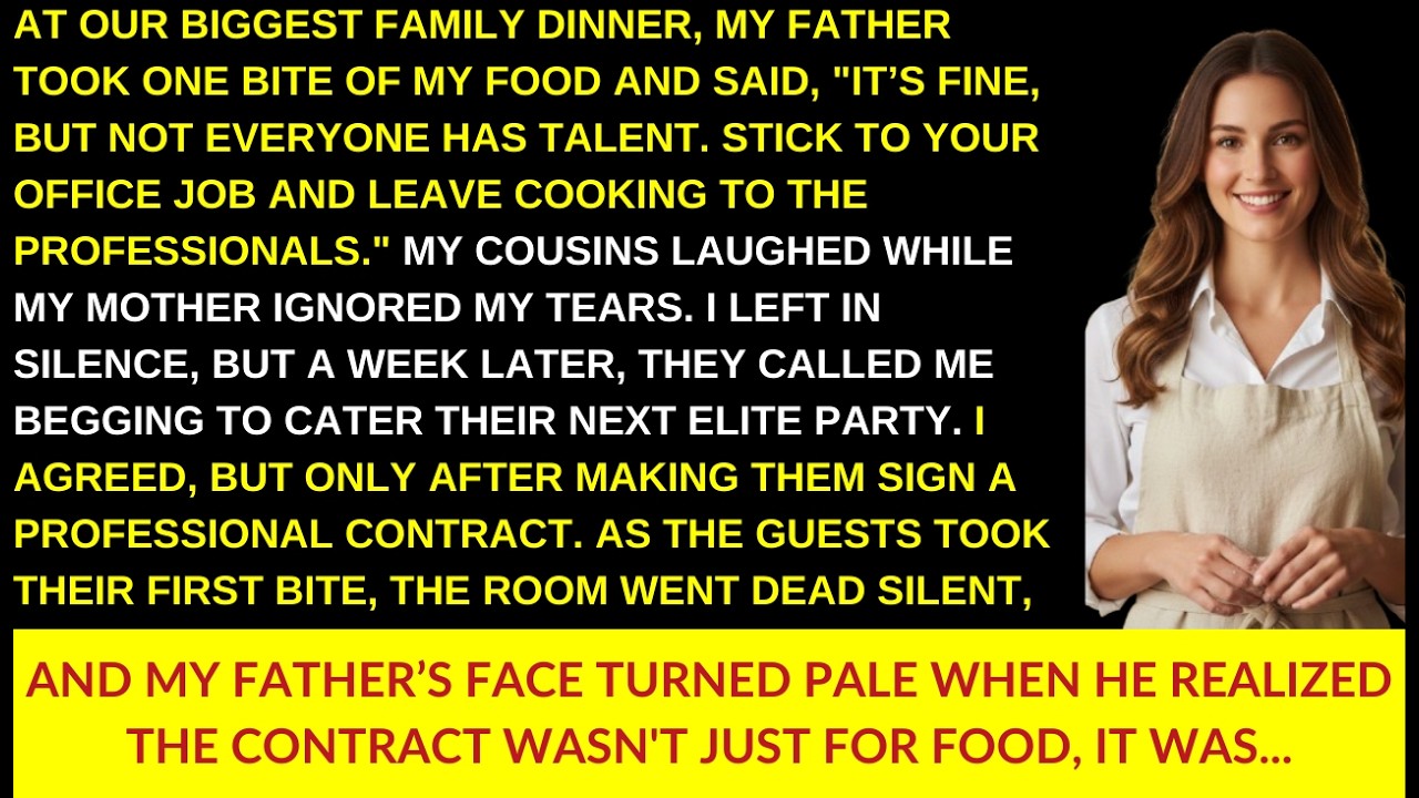 “At A Family Dinner My Parents Said I Wasn’t Talented… Then I