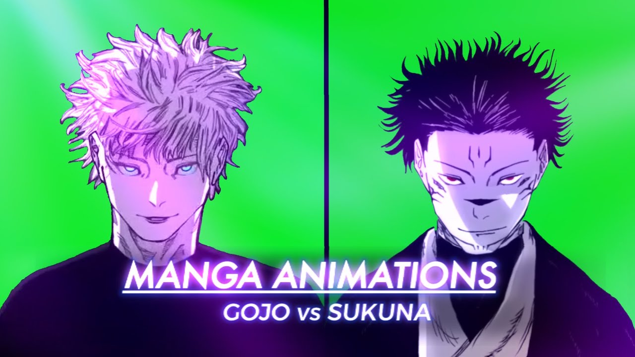 GOJO vs SUKUNA – Manga Animation (Green Screen) | Jujutsu Kaisen