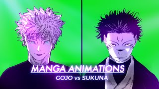 GOJO vs SUKUNA – Manga Animation (Green Screen) | Jujutsu Kaisen