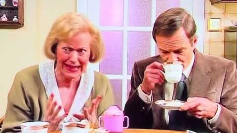 Keeping Up Appearances | Nervous Elizabeth makes Emmet spill his coffee