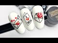 Идея маникюра валентинка Дизайн ногтей Valentine's nail design