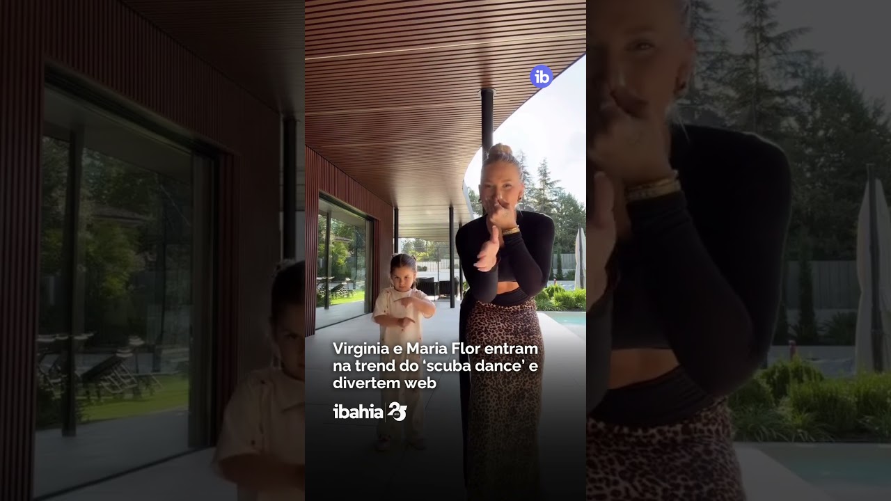 Virginia e Maria Flor entram na trend do ‘scuba dance’ e divertem web 
