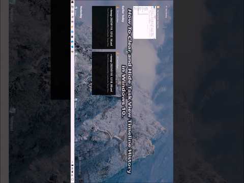 How to Clear and Stop Task View Timeline History in Windows 1011 #shorts #windows11tips