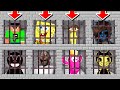 Minecraft PE : DO NOT CHOOSE THE WRONG PRISON! (FuzionDroid, Slogo, Fall Guys & Cartoon Cat)