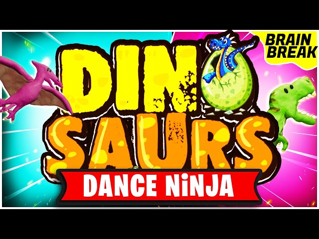 Dinosaur Freeze Dance, Brain Break, Exercise, Movement Activity