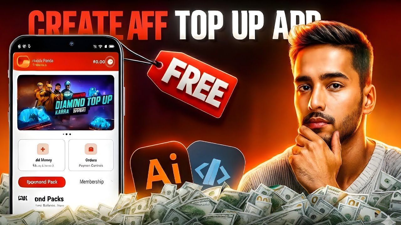 Build Your Own FREE FIRE Top Up App On Mobile Without Coding