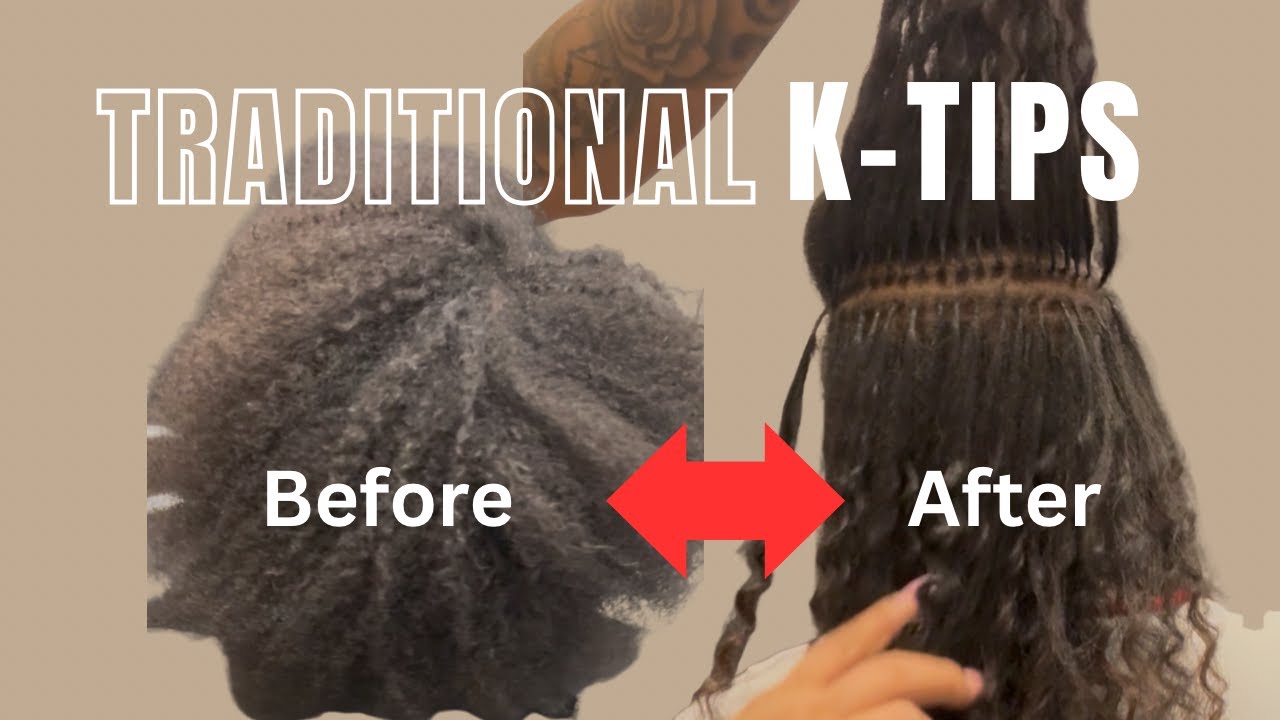 K Tips Incorrectly How I Install Traditional K-Tips on Coily Hair - YouTube