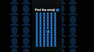 Impossible 🗿! Find 🤼‍♂️#emoji #emojichallenge #short