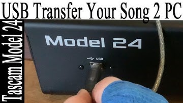 USB tascam model 24 Export files from SD card to PC
