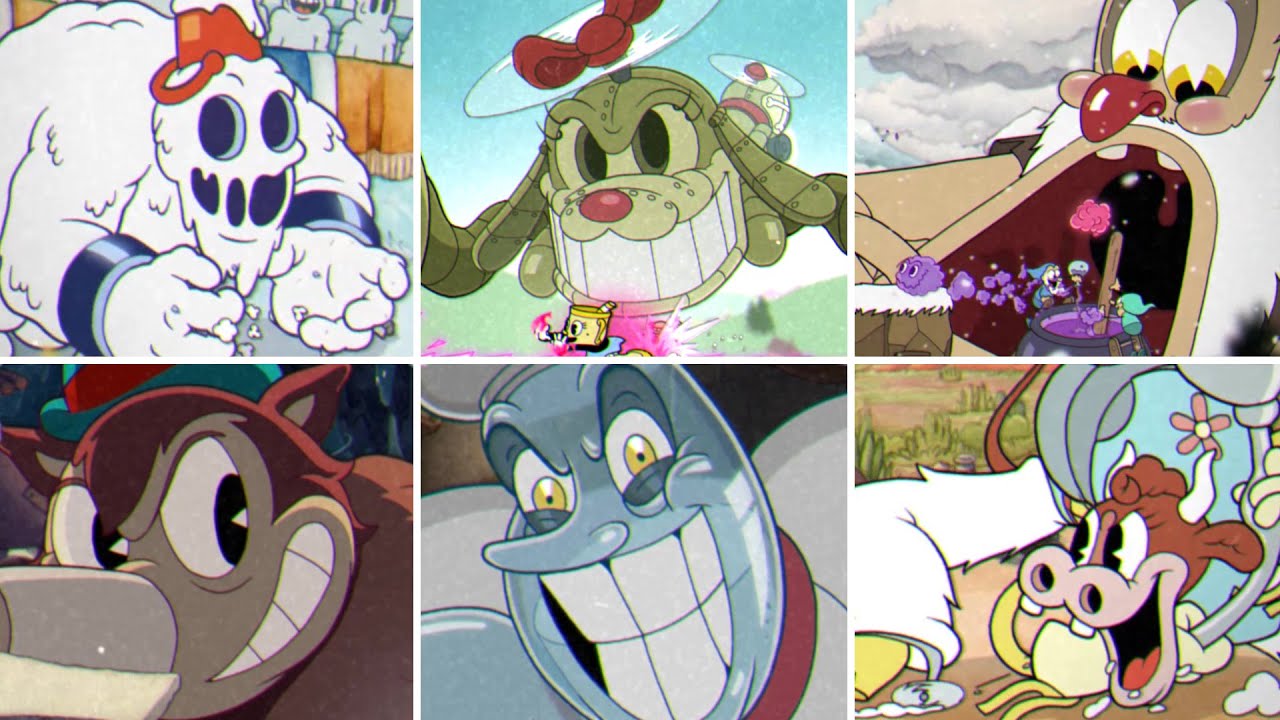 Cuphead All DLC NEW Bosses YouTube