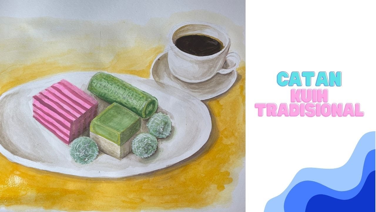 Традиционная малайская роспись торта