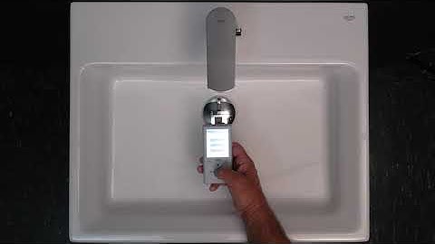 GROHE Touchless Taps: How to set user profiles