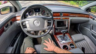 2008 Volkswagen Phaeton [3.0 TDI 235HP] |0-100| POV Test Drive #1758 Joe Black