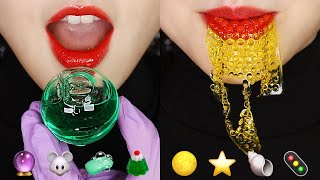 FROZEN WAX CANDY ASMR JELLY ASMR EMOJI FOOD ASMR 🌕