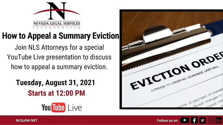 How to Appeal a Summary Eviction in Nevada