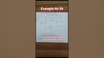 Example No.34 Ch05 Class 12 Maths NCERT || Ex no.34 Ch05 Solutions || Class12 Maths ||
