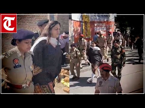 Flag march by police and BSF in border districts in view of Lok Sabha elections