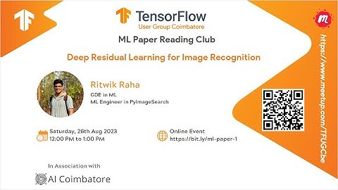 ML Paper Reading Club - Deep Residual Learning for Image Recognition ( ResNet ) by @ritwikraha
