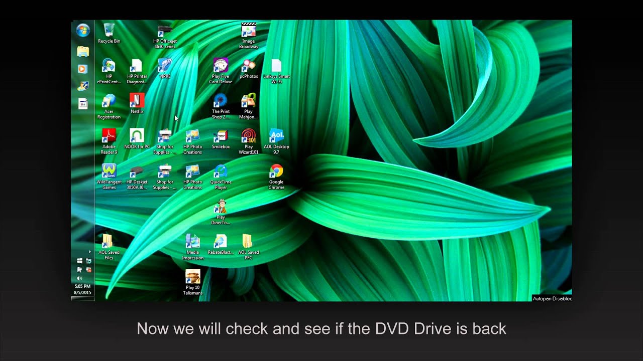 How to Fix missing DVD drive in My Computer YouTube