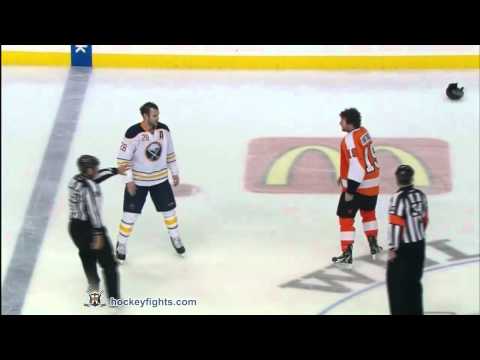 Paul Gaustad vs Scott Hartnell Apr 16, 2011 - MSG ...