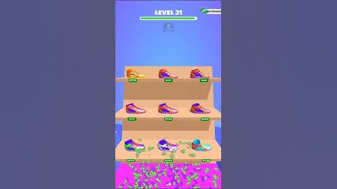 Sneaker Stack 3D Lvl. 21 #shorts #games