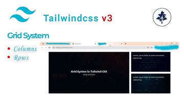 Tailwind CSS v3 Crash Course | #7 - How to Use CSS Grid System in Tailwindcss | #grid #cssgrid #css3