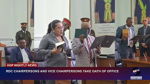 RDC CHAIRPERSONS AND VICE CHAIRPERSONS TAKE OATH OF OFFICE