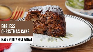 Eggless Christmas Cake Recipe - Whole Wheat Eggless Plum Cake - Cake Recipes by Archanas Kitchen