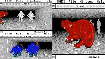 ATARI FALCON Dgem 16,256 COLORS, EDITOR VERSIONS Dungeon Master clone  Rajah Lone,Daroou,Renaissance