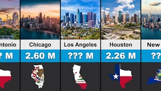 The Top 50 Most Populated Cities Comparison in The US  -   2023 by inforaa 3,738 views 9 months ago 4 minutes, 5 seconds