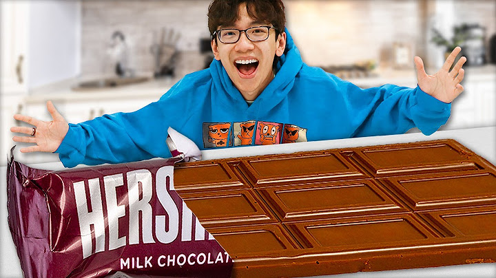 I Made The World's Largest Chocolate Bar!