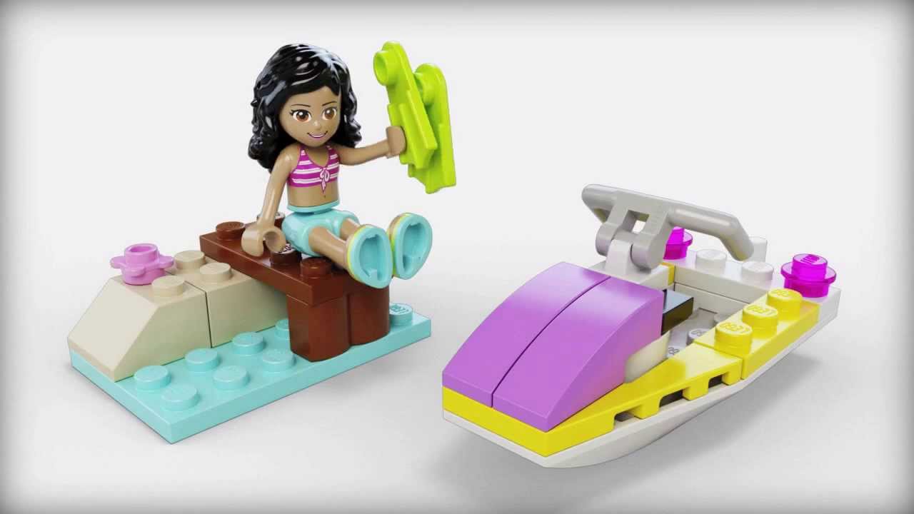 Lego Friends | 41000 | Water Scooter | Lego 3D Review - YouTube