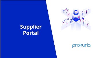 Supplier Portal - Prokuria