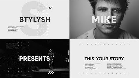 After Effects Template: Stomp Typography