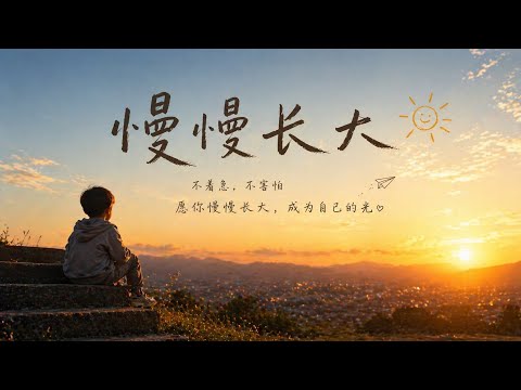 慢慢长大｜一首动听的烟嗓歌 🎙️ 成为自己的光，慢一点也能走到想去的地方 #中文歌曲 #疗愈歌曲