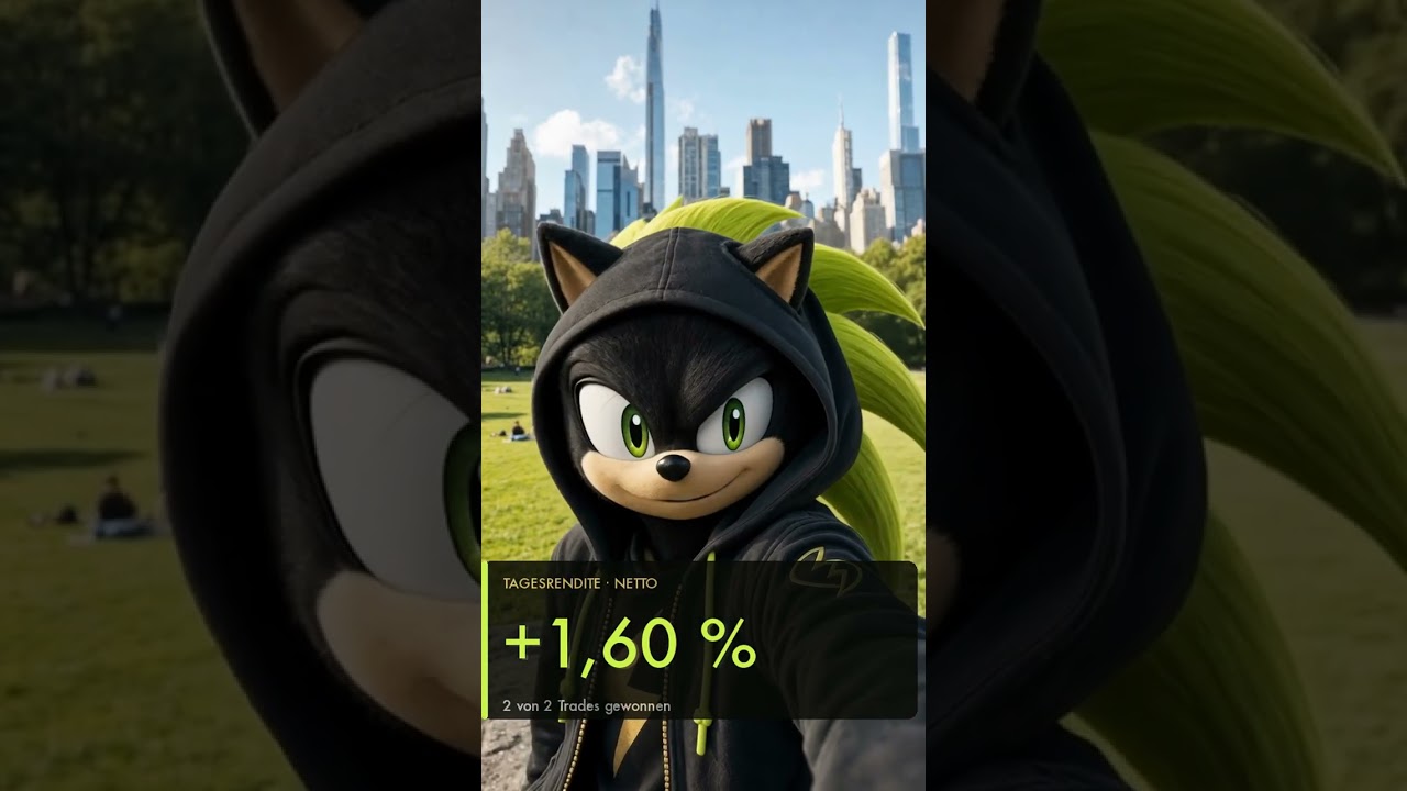 CopyX Trading Tagesvideo — 1,60% netto am 24.09.2026 mit SONIC AI