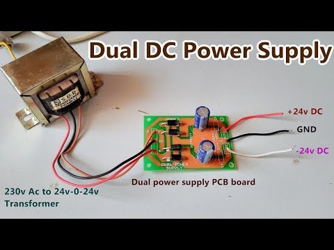 Dual DC Power Supply (+24v, GND, -24v) | AC To DC Rectifier PCB Board | POWER GEN