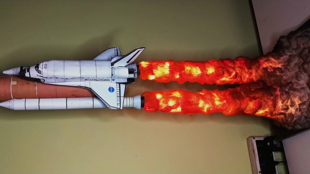 Making a Space Shuttle Diorama | DIY Space Shuttle Lamp
