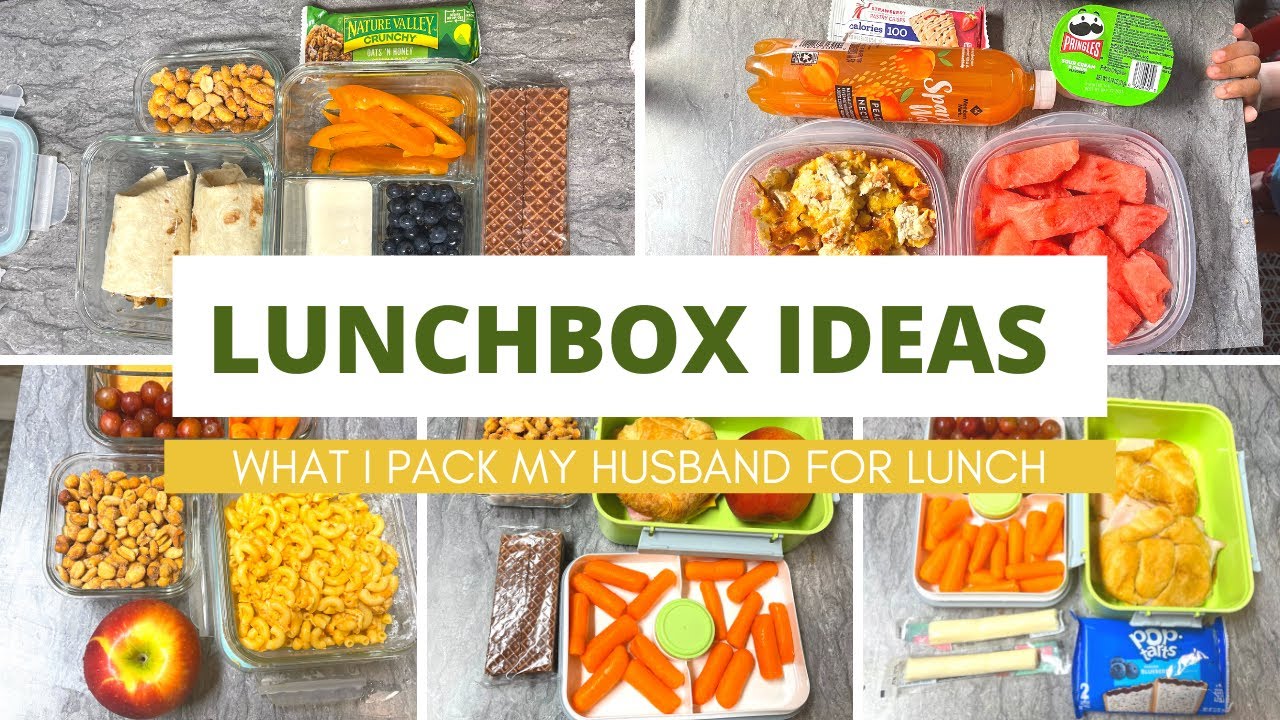 LUNCHBOX IDEAS | WHAT I PACK MY HUSBAND FOR LUNCH - YouTube