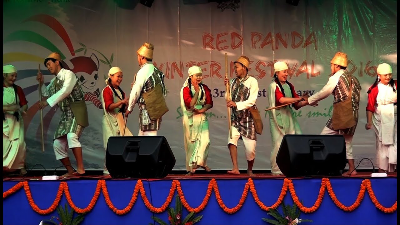 Red Panda Winter Festival 2016, Lepcha Folk Dance, Gangtok, Sikkim