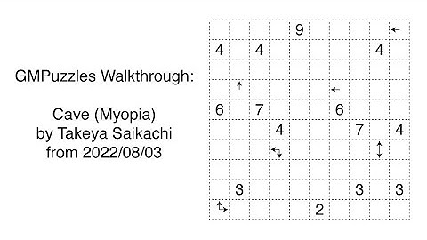 GMPuzzles - 2022/08/03 - Cave (Myopia) by Takeya Saikachi