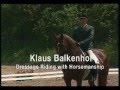 Klaus balkenhol riding with horsemanship  by roland blum