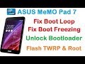 UNBRICK ASUS Memo Pad 7/FIX Boot Loop Freezing