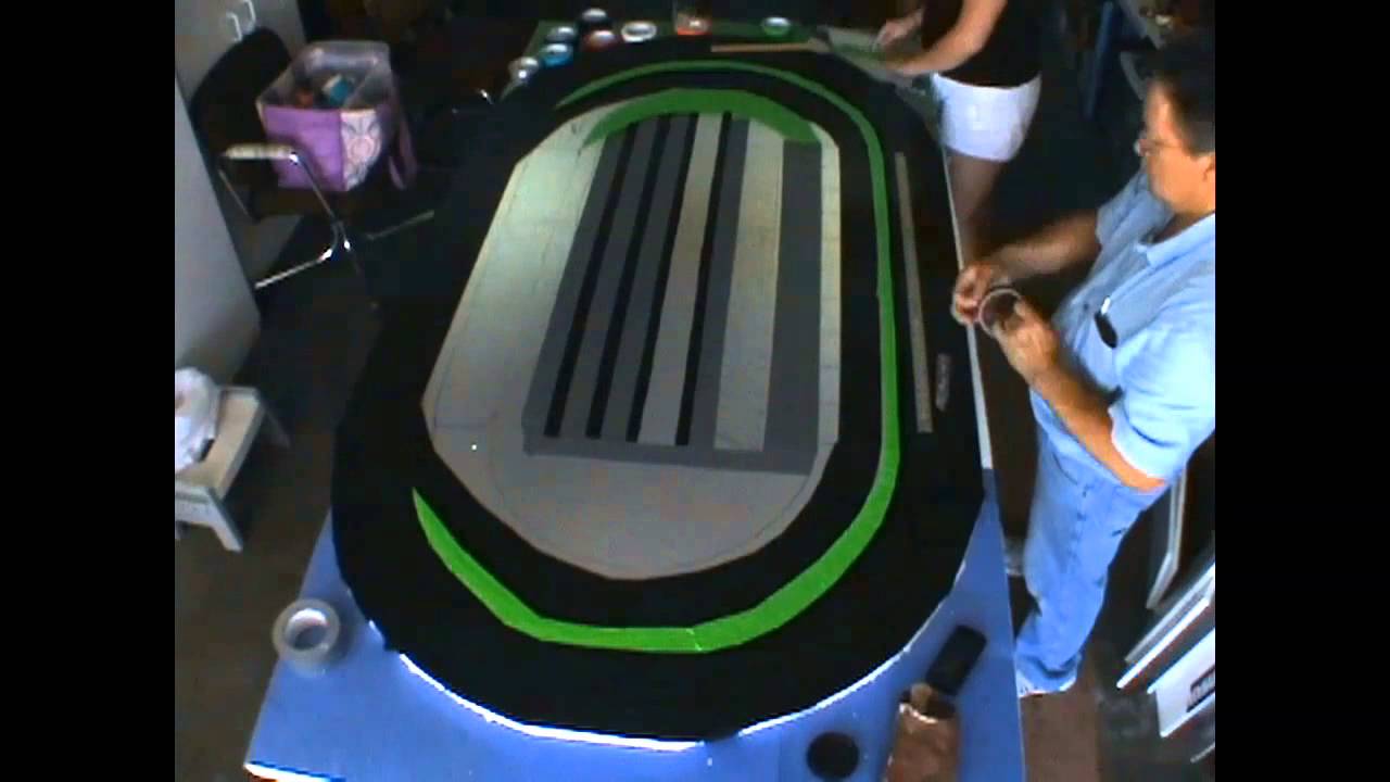 Race Track with Duck Tape - YouTube