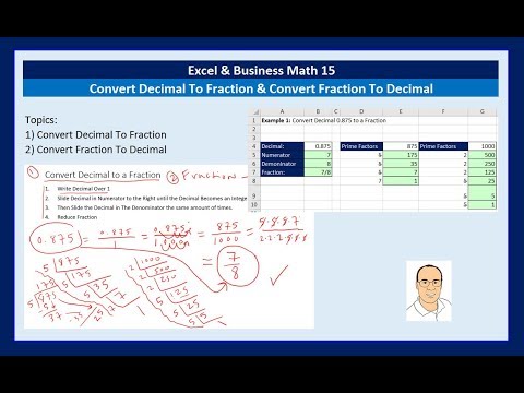 Fraction To Decimal Chart Excel